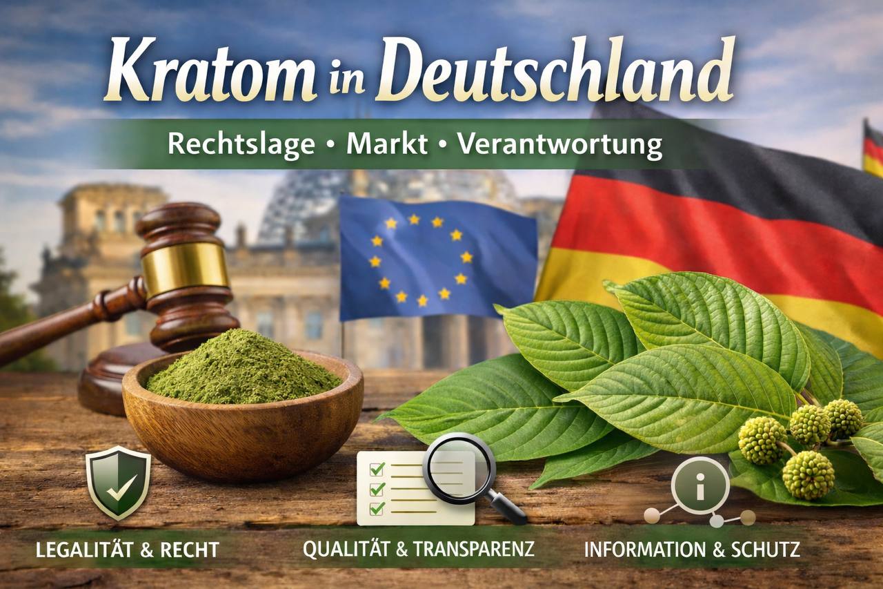Kratom in Deutschland – Rechtslage, Markt & verantwortungsvoller Umgang