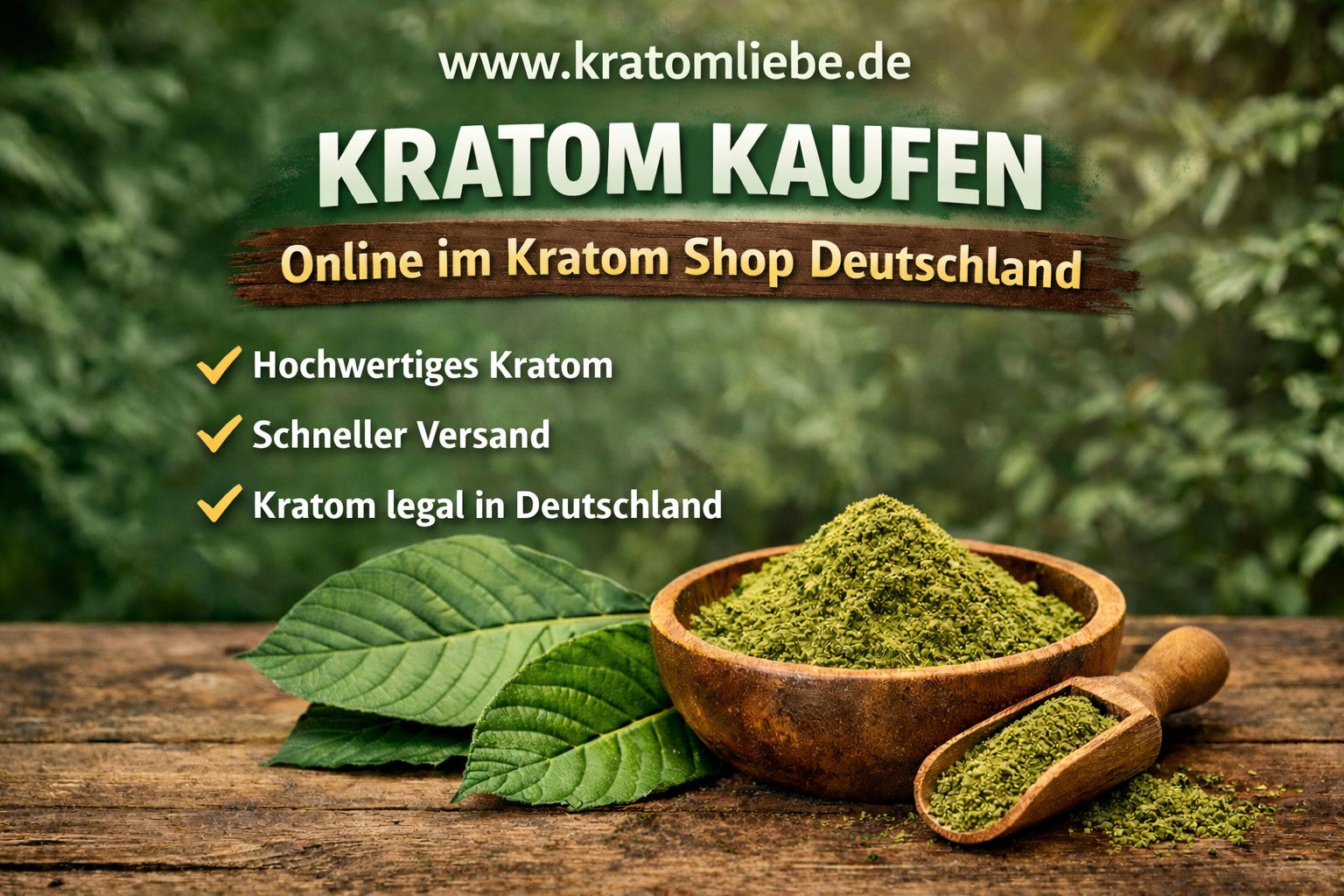Kratom kaufen in Deutschland – sicher, diskret und hochwertig bei kratomliebe.de